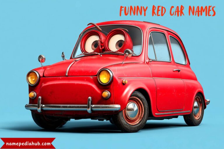 funny red car names