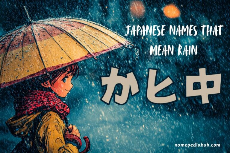 japanese names that mean rain
