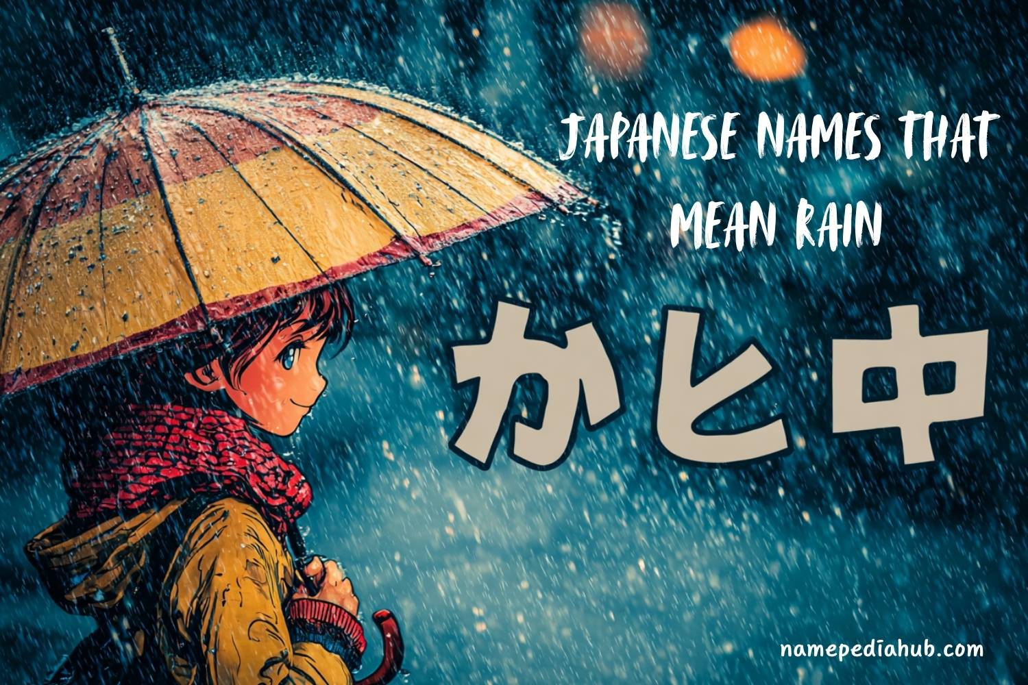 japanese names that mean rain