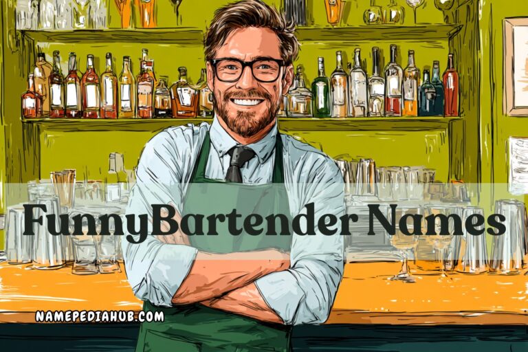 funny bartender names