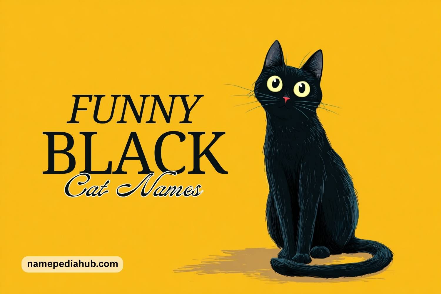 funny black cat names