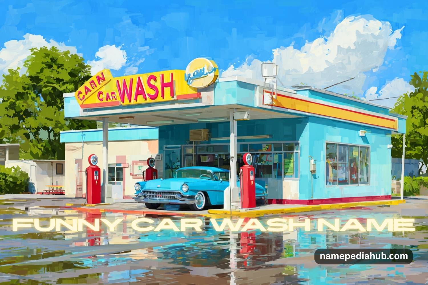 funny car wash name