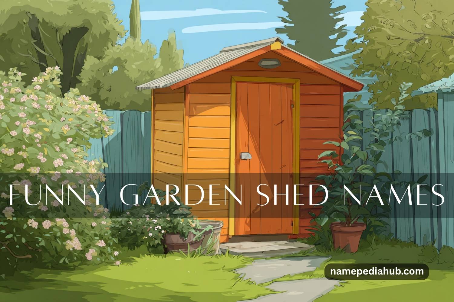 funny garden shed names