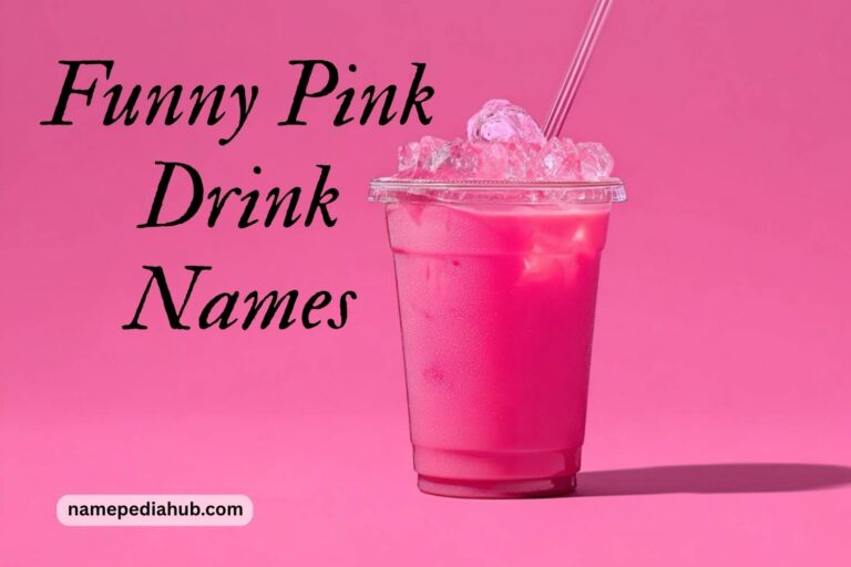 funny pink drink names