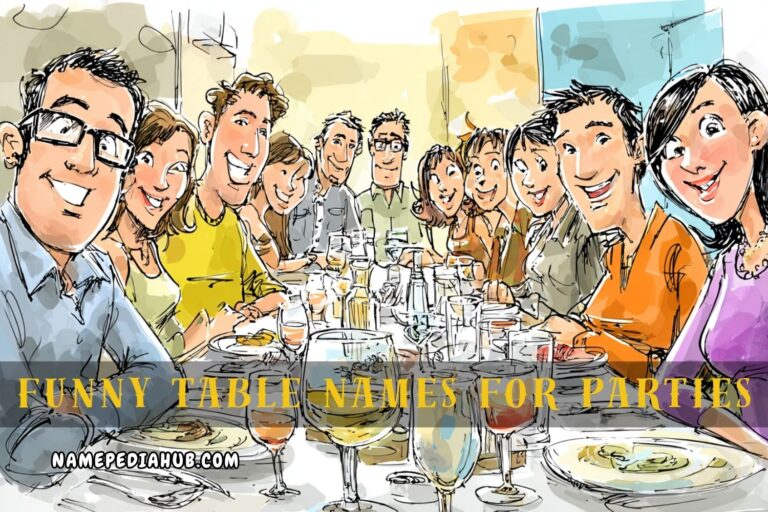 funny table names for parties