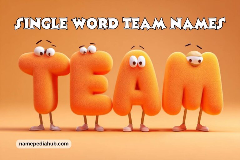 single word team names