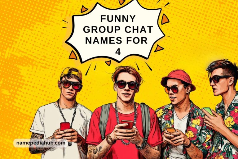funny group chat names for 4