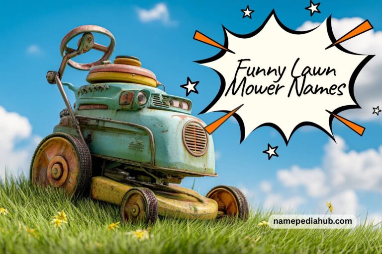 funny lawn mower names