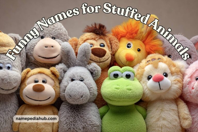 funny names for stuffed animals