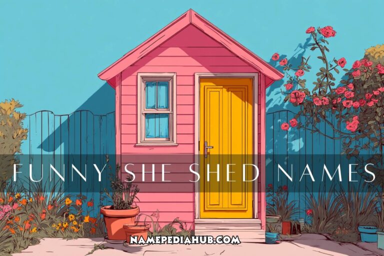 funny she shed names