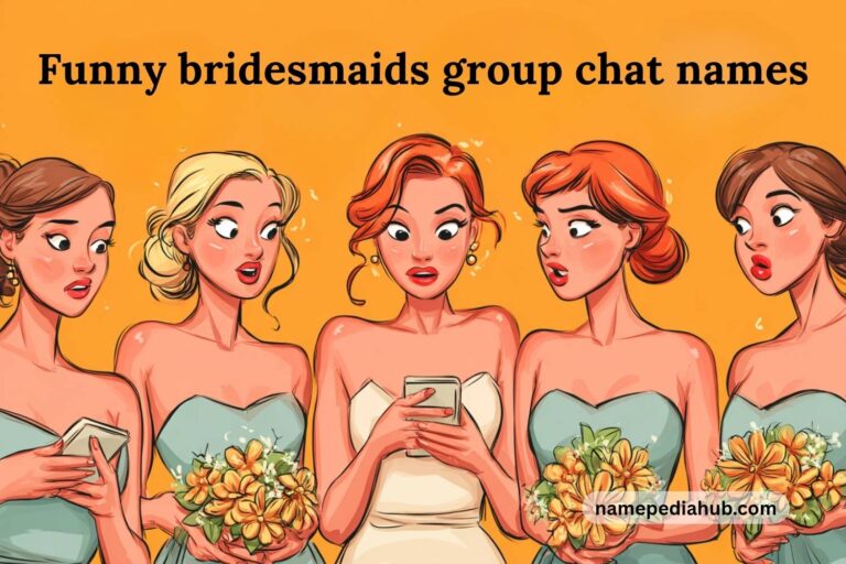 funny bridesmaids group chat names