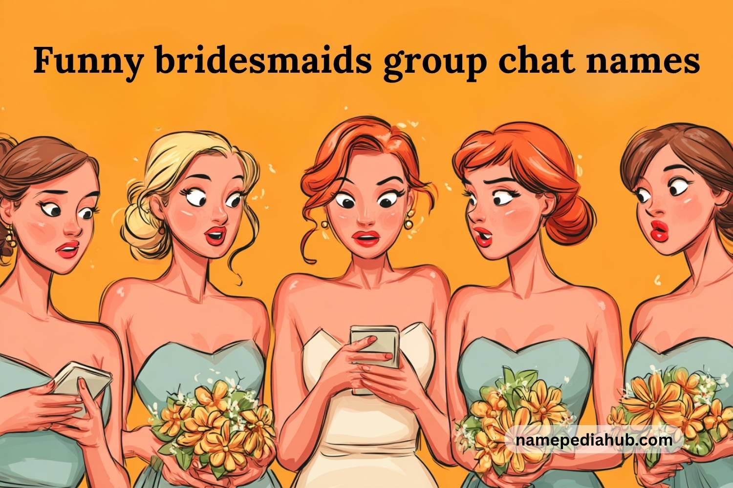 funny bridesmaids group chat names